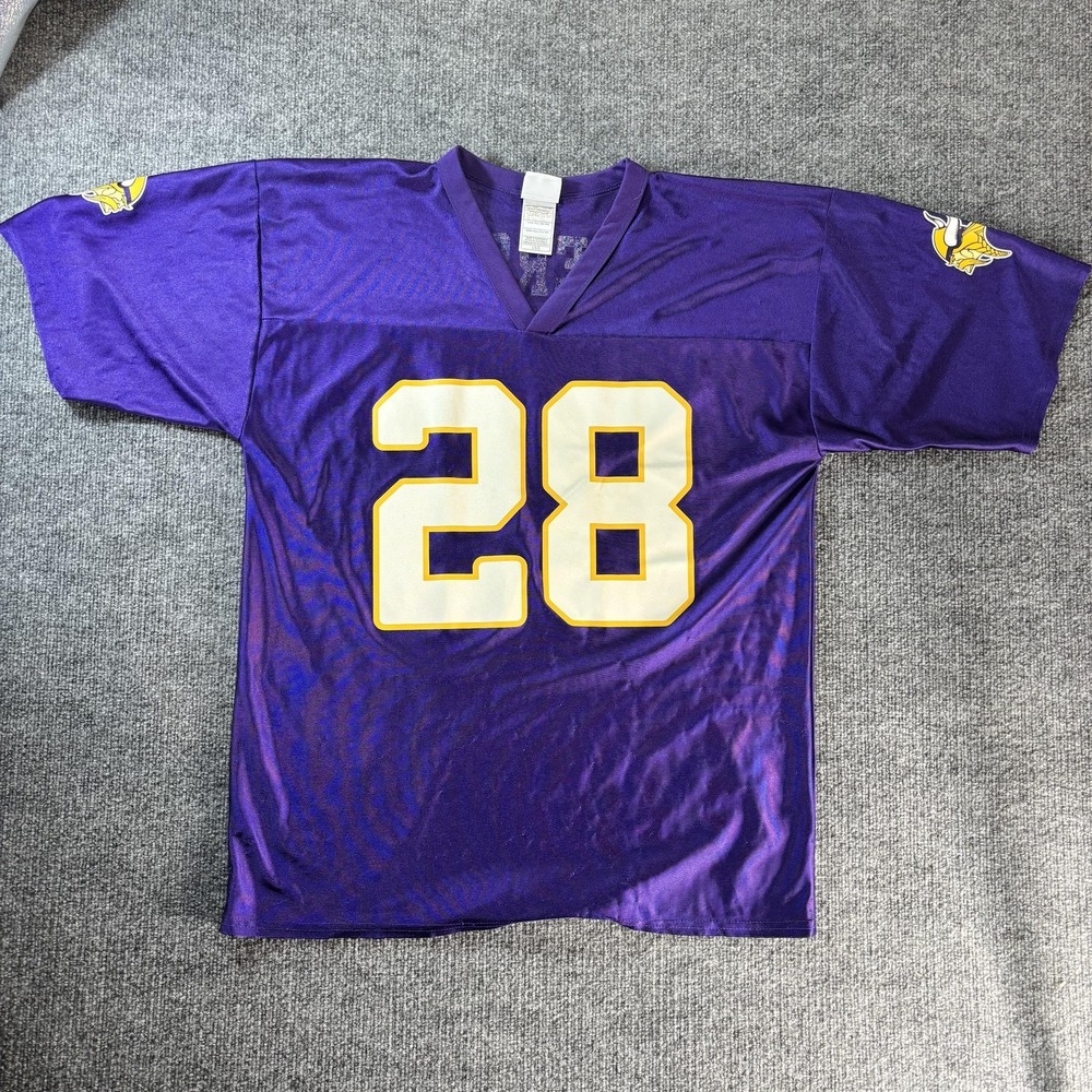 Minnesota Vikings Jersey Mens Large Purple NFL Football Adrian Peterson NFL